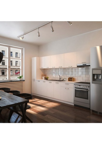 Turna Hazır Mutfak Dolabı Kiler Dahil 320CM-BEYAZ- Tezgah Dahil fiyatları