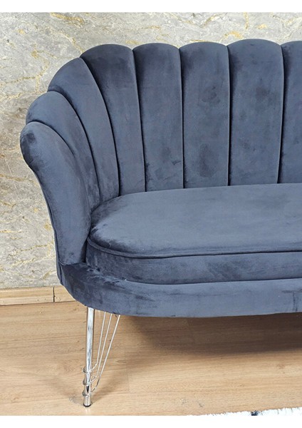 Ikili Istiridye Krom Kaplama Telli Ayak Çay Seti Koltuk Tekli Berjer , Ikili Berjer Koltuk Füme Renk 110 x 48 Boyut/ebat fırsatları