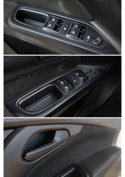 Fiat Egea Uyumlu Iç Trim Kaplama Set - Mat Karbon Siyah