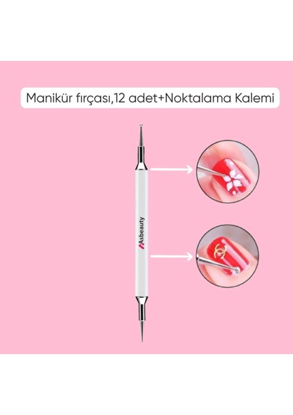 Jel Tırnak Resim Nail Art Tırnak Süsleme Makyaj Için Boyama Fırça Seti French Stamper Dot Kalem Set fiyatları