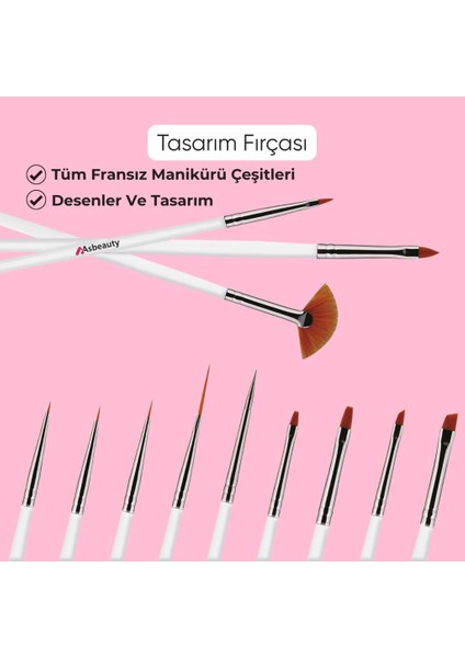 Jel Tırnak Resim Nail Art Tırnak Süsleme Makyaj Için Boyama Fırça Seti French Stamper Dot Kalem Set fırsatları