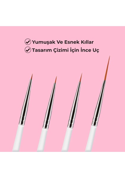 Jel Tırnak Resim Nail Art Tırnak Süsleme Makyaj Için Boyama Fırça Seti French Stamper Dot Kalem Set indirimleri
