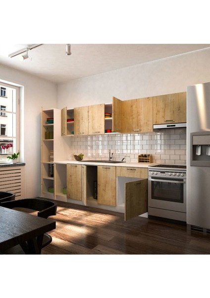 Arzu Hazır Mutfak Dolabı Kiler Dahil 320 cm - Tezgah Dahil fiyatları