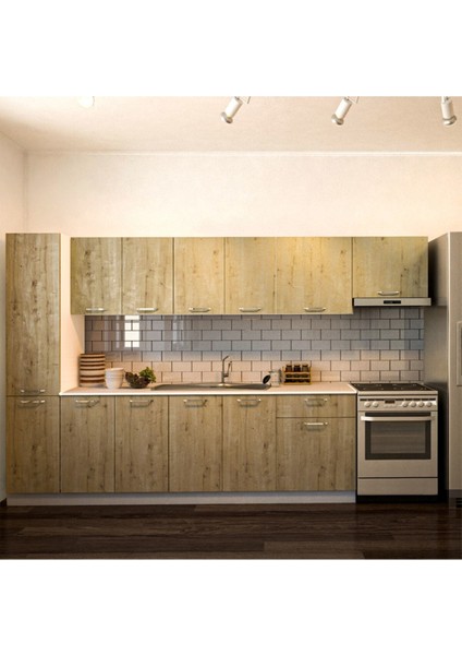 Arzu Hazır Mutfak Dolabı Kiler Dahil 320 cm - Tezgah Dahil indirimleri