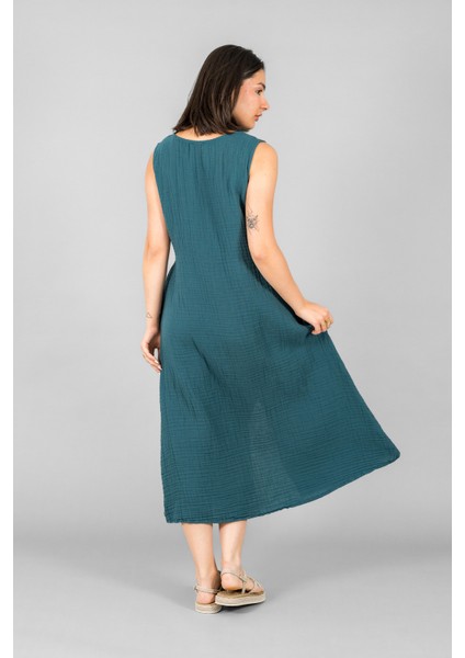 Müslin Kadın Önden Bağlamalı Elbise indirimleri