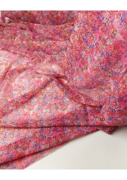 Pembe Mavi Renklerde Şifon En: 140