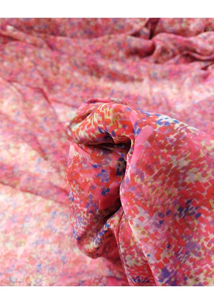 Pembe Mavi Renklerde Şifon En: 140 fırsatları