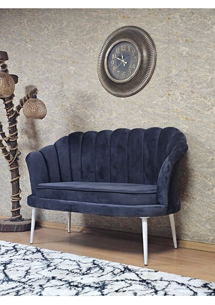 Ikili Istiridye Beyaz Boyalı Sivriltme Ayak Çay Seti Koltuk Tekli Berjer , Ikili Berjer Koltuk Füme Renk 110 x 48 Boyut/ebat modelleri