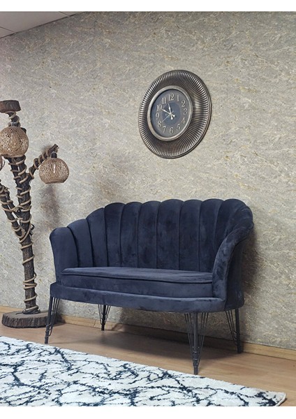 Ikili Istiridye Siyah Boyalı Telli Ayak Çay Seti Koltuk Tekli Berjer , Ikili Berjer Koltuk Füme Renk 110 x 48 Boyut/ebat modelleri