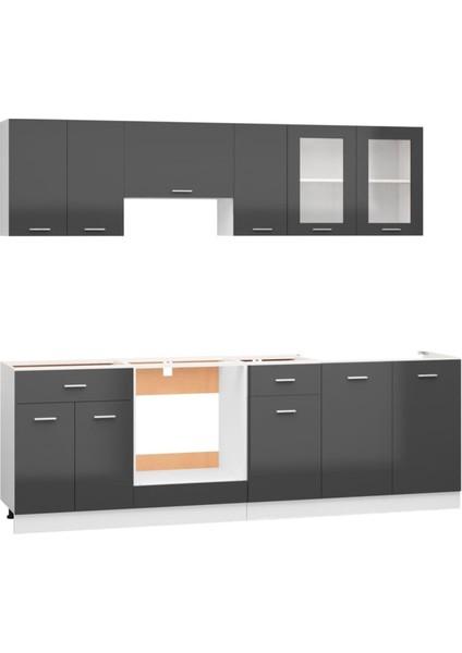 Helin Mutfak 230 cm Tezgah Dahil modelleri