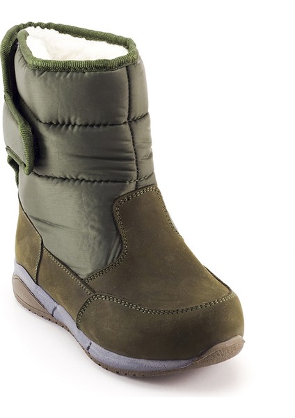 Minipicco Kız Cocuk Haki Deri Anatomik Destekli Çocuk Bot