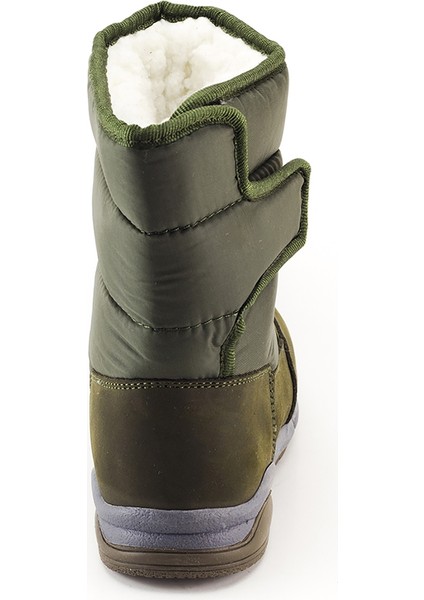 Minipicco Kız Cocuk Haki Deri Anatomik Destekli Çocuk Bot