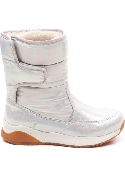 Minipicco Kız Cocuk Gümüş Deri Anatomik Destekli Çocuk Bot indirimleri