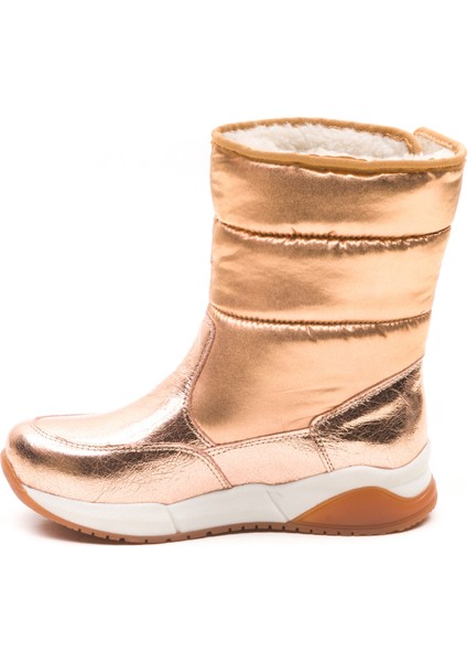 Minipicco Kız Cocuk Bronz Deri Anatomik Destekli Çocuk Bot