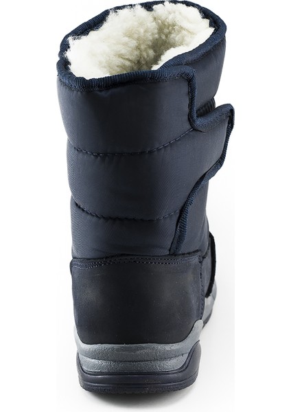 Minipicco Kız Cocuk Lacivert Deri Anatomik Destekli Çocuk Bot