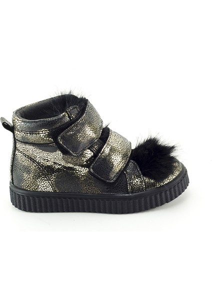 Minipicco Kız Cocuk Siyah Deri Anatomik Destekli Çocuk Bot indirimleri