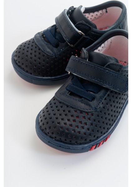 Unisex Çocuk Lacivert Deri Ortopedik Destekli İlk Adım Ayakkabı indirimleri
