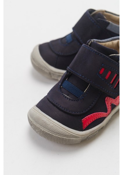 Erkek Çocuk Lacivert Hakiki Deri İlk Adım Bot