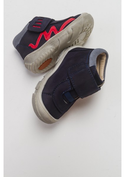 Erkek Çocuk Lacivert Hakiki Deri İlk Adım Bot