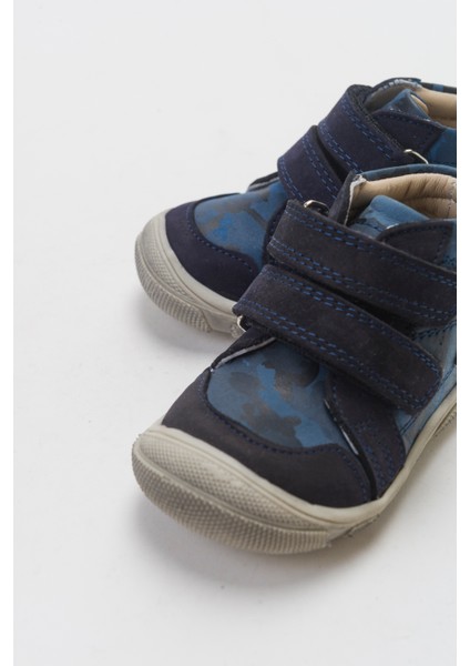 Erkek Çocuk Lacivert Hakiki Deri İlk Adım Bot