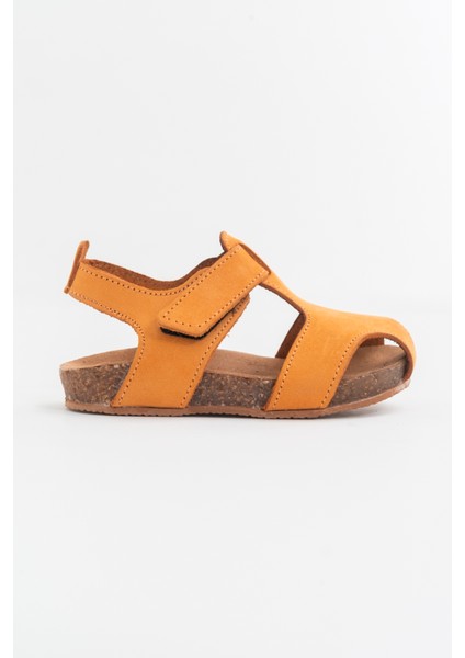 Unisex Çocuk Cat Deri Ortopedik Destekli Çocuk Sandalet