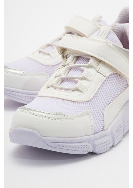 Kız Çocuk Beyaz Günlük Spor Ayakkabı