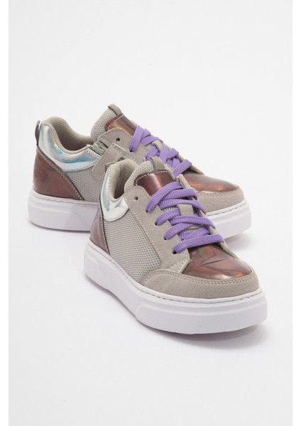 Kız Çocuk Gri Günlük Sneaker Ayakkabı
