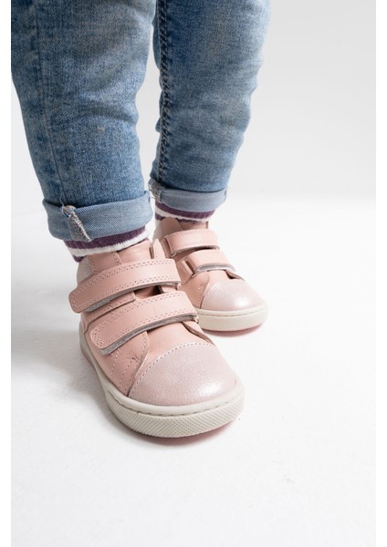 Kız Çocuk Pudra Hakiki Deri Anatomik Günlük Bot