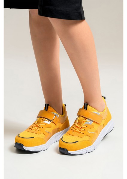 Unisex Çocuk Sarı Günlük Spor Ayakkabı