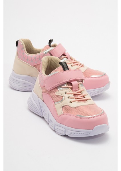 Unisex Çocuk Pudra Günlük Spor Ayakkabı