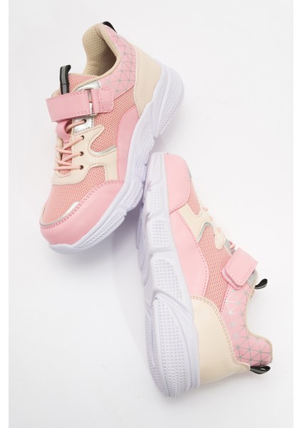 Unisex Çocuk Pudra Günlük Spor Ayakkabı