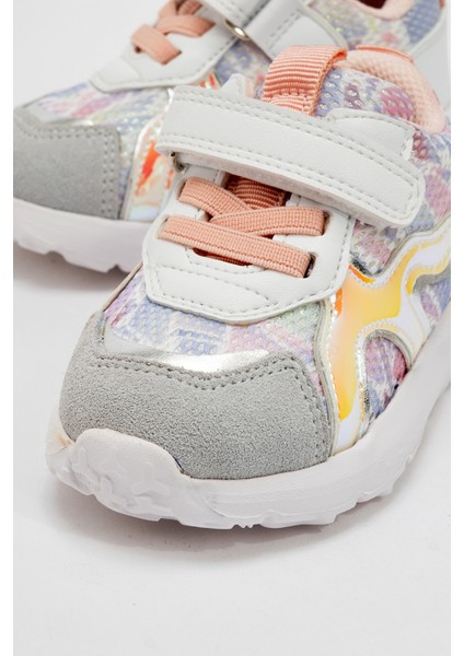 Kız Çocuk Beyaz Hakiki Deri Spor Ayakkabı