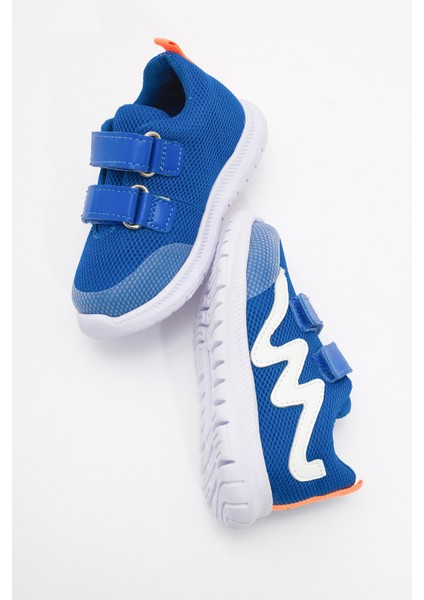 Unisex Çocuk Saks Mavi Günlük Spor Ayakkabı