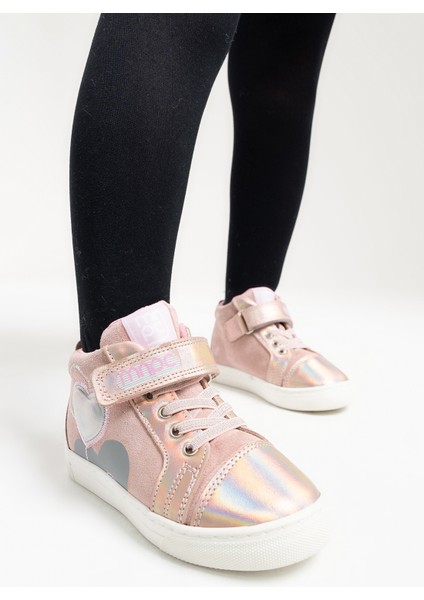 Kız Çocuk Pembe Hakiki Deri Anatomik Günlük Bot