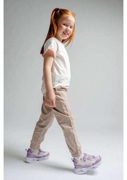 Kız Çocuk Lila Işıklı Spor Ayakkabı