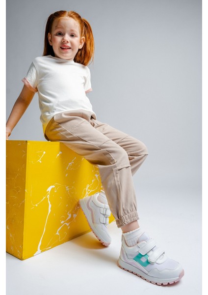 Kız Çocuk Beyaz Günlük Spor Ayakkabı