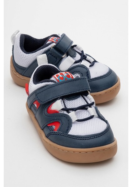 Unisex Çocuk Lacivert Hakiki Deri Günlük Ayakkabı