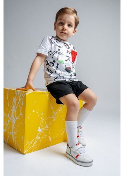 Erkek Çocuk Beyaz Günlük Ayakkabı