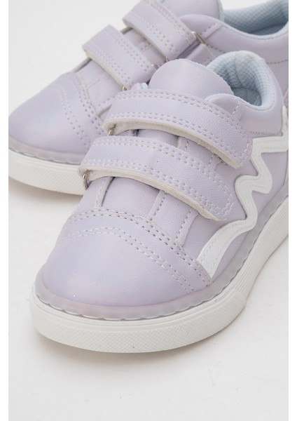 Kız Çocuk Lila Simli Sneaker Ayakkabı