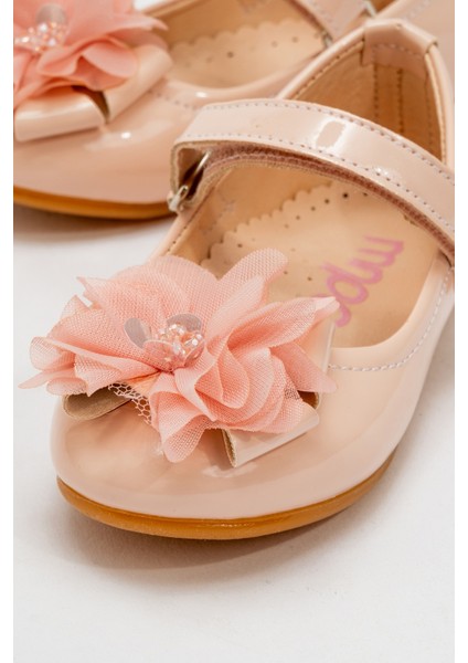 Kız Çocuk Pudra Fashion Babet