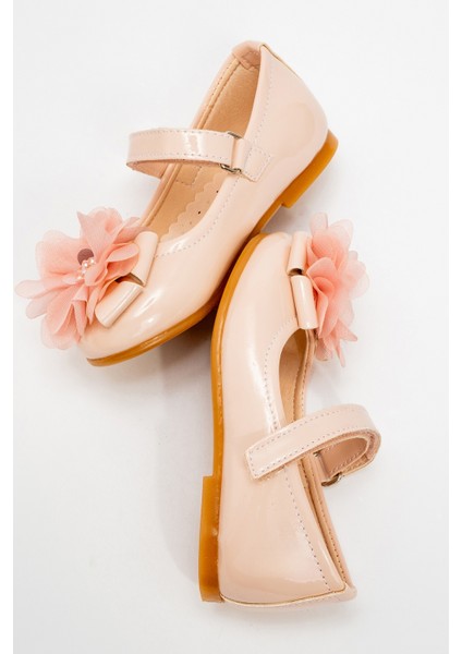 Kız Çocuk Pudra Fashion Babet