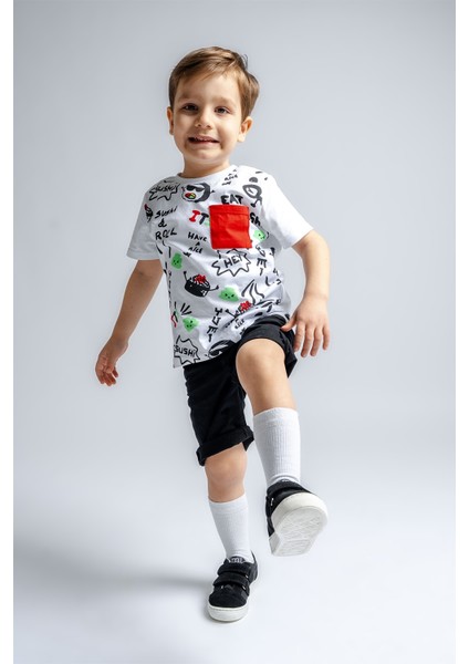 Erkek Çocuk Siyah Hakiki Deri Günlük Ayakkabı