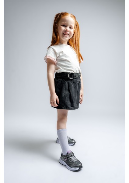 Kız Çocuk Platin Günlük Spor Ayakkabı