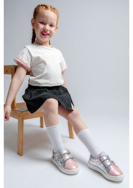 Kız Çocuk Pudra Sneaker Ayakkabı