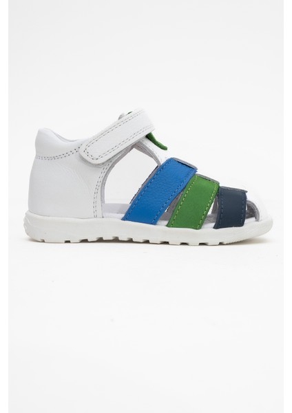 Erkek Çocuk Beyaz-Sax Hakiki Deri Günlük İlk Adım Ayakkabı