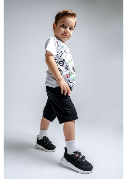 Erkek Çocuk Siyah Spor Ayakkabı