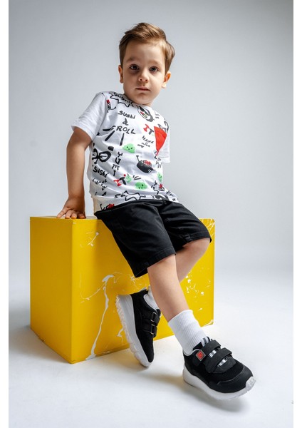 Erkek Çocuk Siyah Spor Ayakkabı