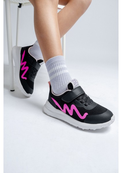 Kız Çocuk Siyah Spor Ayakkabı