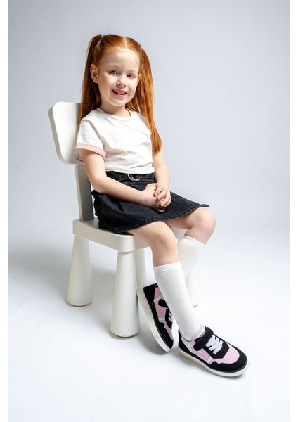 Kız Çocuk Siyah-Pembe Günlük Ayakkabı