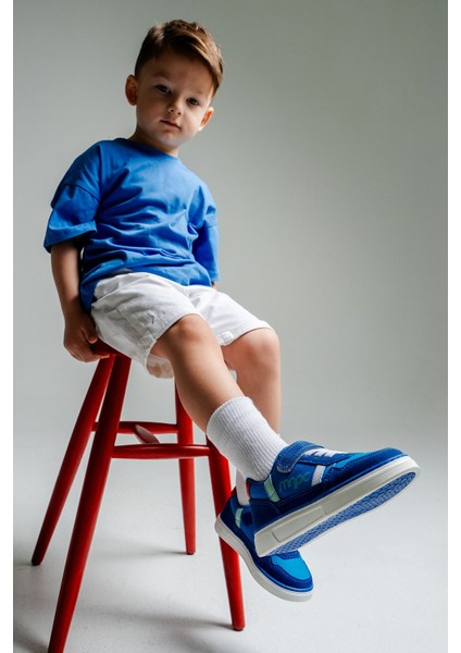 Erkek Çocuk Saks Mavi Günlük Ayakkabı